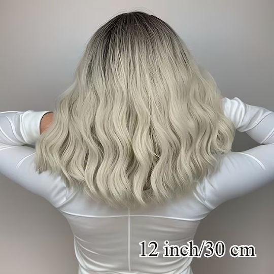 Animis Beauty Perücke Mit Synthetisches Haar In Blond Farbe 36cm