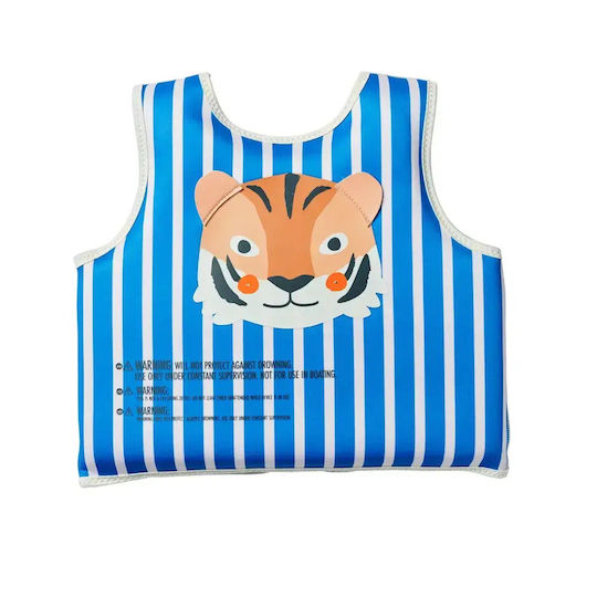 Детски Спасителен Жилет Sunnylife Tino Tiger Син 3-6 Години
