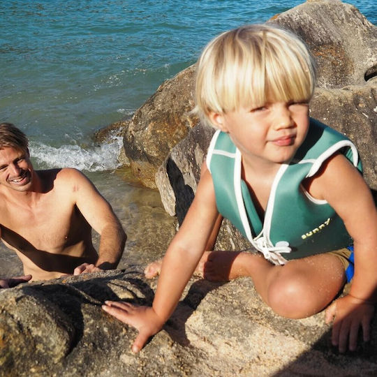 Kids' Swimming Vest Sunnylife Into Jungle Green 2-3 Years