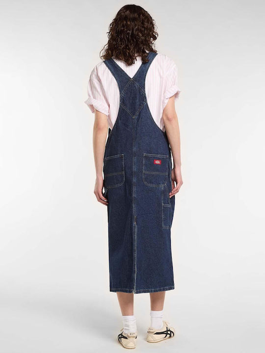 Καλοκαιρινό Midi Φόρεμα Τζιν Dark Indigo