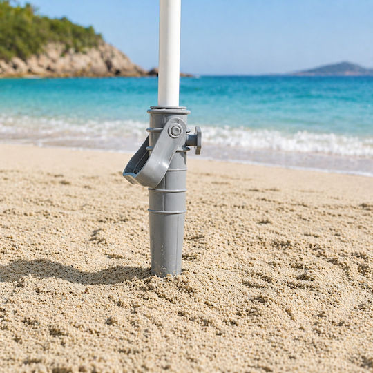 Bruno Screwed Plastic Gray Umbrella Base