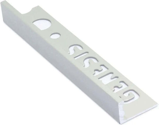 Profil Aluminiu Pentru Plăci Genesis Esa120.91 Înălțime 12mm Lungime Bară 2.5m 91 Argintiu Strălucitor