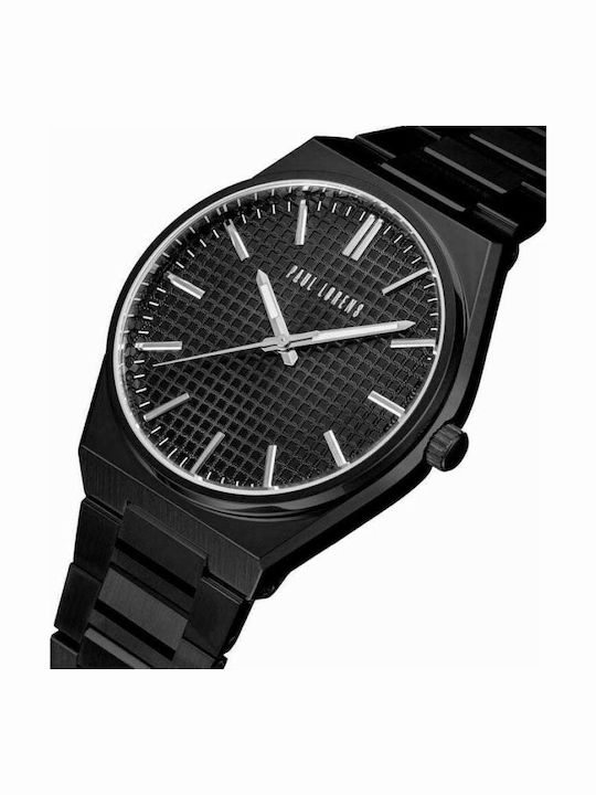Paul Lorens Men's Watch 27mm Battery with Black Stainless Steel Strap