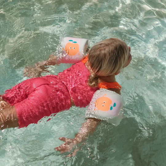 Μπρατσάκια Ροδάκινα Kids Floaties Poppy Peach Pink Stripe