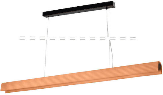 Inlight Pendant Ceiling Light Orange Rail 150x150cm