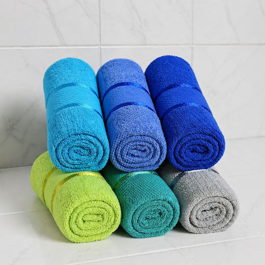 Kotonia Home Prosop De Față 50x90cm Multicolor 6 Bucăți Greutate 400gr/m²