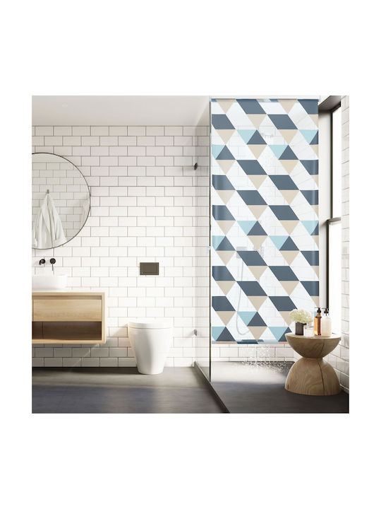Relaxdays Cortină De Duș Rulou Multicolor