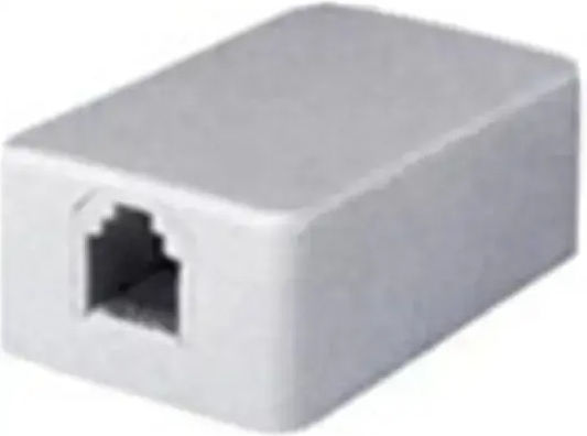 Tele Priză Telefonică cu Cadru Single și Autocolant Alb cu Autocolant TA-1017W