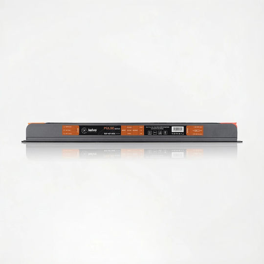 Kelvo Pulse Klv-107-0002 Ultra Slim Power Supply Transformer Class I Pelv 75W 3A AC 220-240V DC 24V IP20 Gray Anthracite Matte M23 X W1.9 X H2cm 5 Years Warranty
