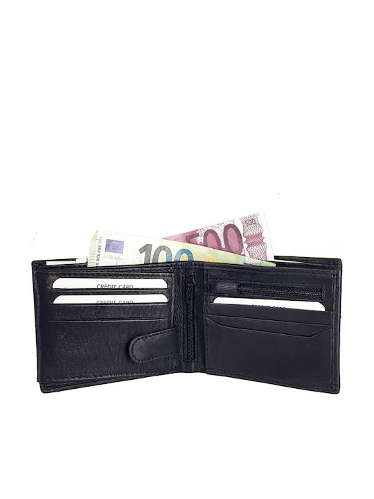 Δερμάτινο Ανδρικό Πορτοφόλι με RFID Μαύρο