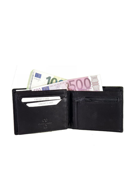 Δερμάτινο Ανδρικό Πορτοφόλι με RFID Μαύρο