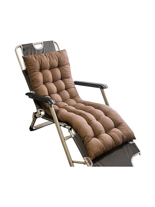 Μαξιλάρι Ξαπλώστρας με Πλάτη Brown 50x165εκ.