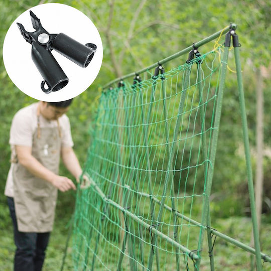 Set 10 Araci Conectori Pentru Grădină Zola Tip A 9 Mm Plastic Durabil Metal Negru