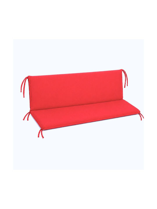 Pucioasa Garden Chair Cushion with Backrest Red 50x150cm