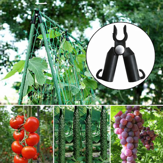 Set 10 Araci Conectori Pentru Grădină Zola Tip A 9 Mm Plastic Durabil Metal Negru