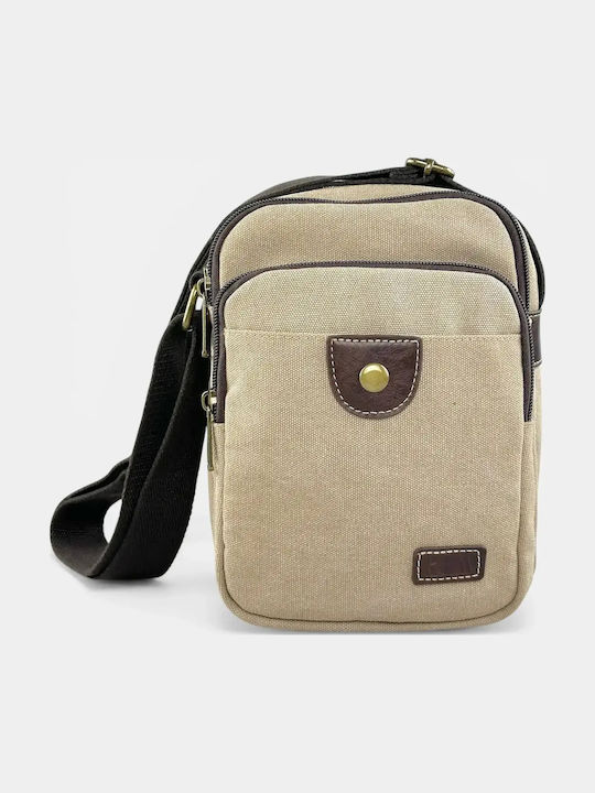 Men's Shoulder / Crossbody Bag Beige