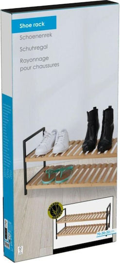 Metal Shoe Organizer Made of Bamboo 67.5x30x32.5cm GSP-181402 Metal Shoe Organizer Made of Bamboo 67.5x30x32.5cm GSP-181402