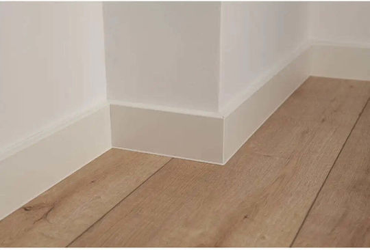 MDF Плъзгач За Под PVC Покритие Doellken Cubu Flex 80 Бял