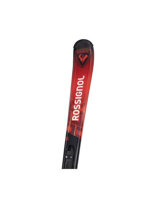 Rossignol Hero Παιδικά Πέδιλα Σκι σε Κόκκινο Χρώμα με Δέστρες