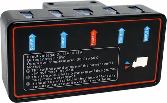 Set 4 Lumini De Volum Pentru Camioane Cu Led Stroboscop Zola 12v 30w Portocalii 10 Moduri Telecomandă Cablu 190 Cm 10 X 2.1 X 2.8 Cm