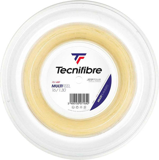 Tecnifibre Multifeel 1.3 Χορδή Τένις Μπεζ 200m, Φ1.3mm