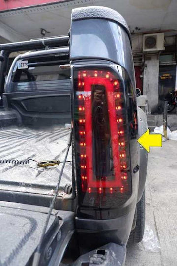 Faruri Spate Toyota Hilux Vigo 2005-2015 Lumini LED Fumuriu 2 Bucăți