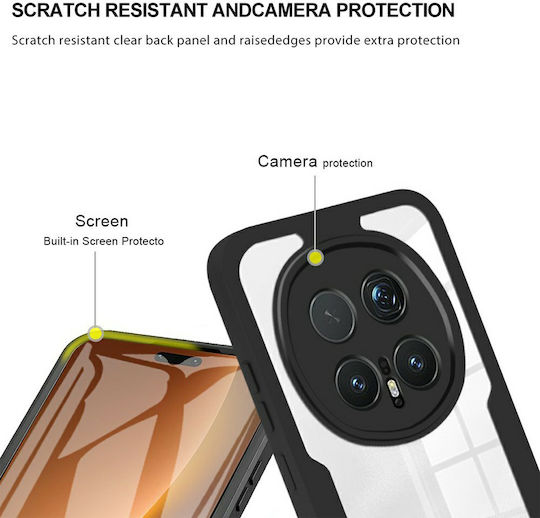Techsuit Colorverse 360 Full Cover Silicone Set with Tempered Glass Blue for Honor Magic8 Pro