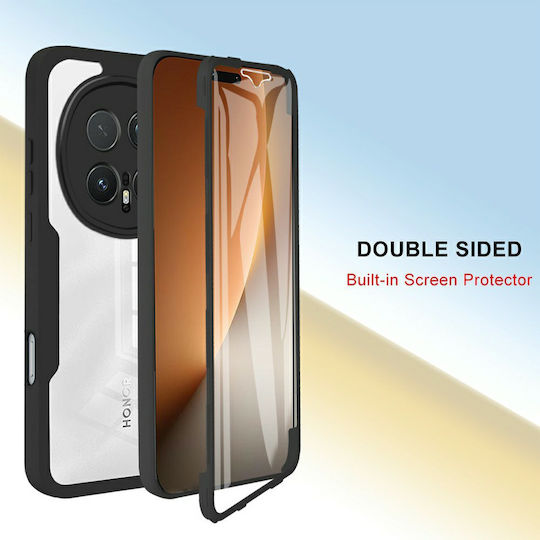 Techsuit Colorverse 360 Full Cover Silicone Set with Tempered Glass Blue for Honor Magic8 Pro