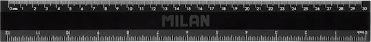 Milan Rigla 30cm Neagră