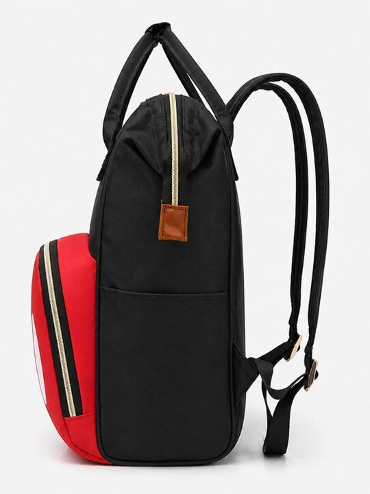 Kids Black Backpack 37x30x18cm