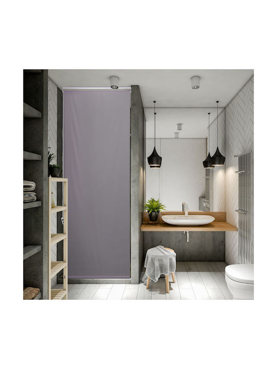 Relaxdays Shower Curtain Roller Gray