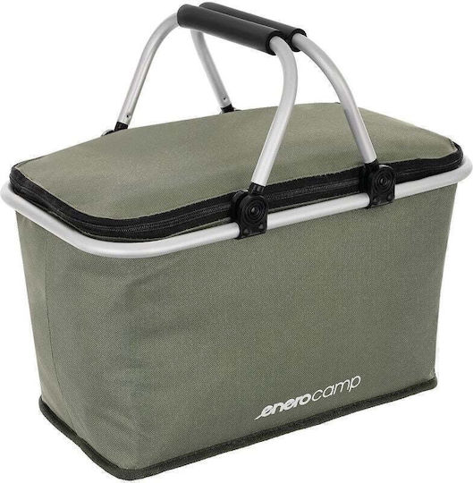 Enero Picnic Basket 23x43cm in Green Color