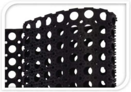 Excellent Houseware Covoare De Intrare Din Cauciuc Negru 50x80cm Negre