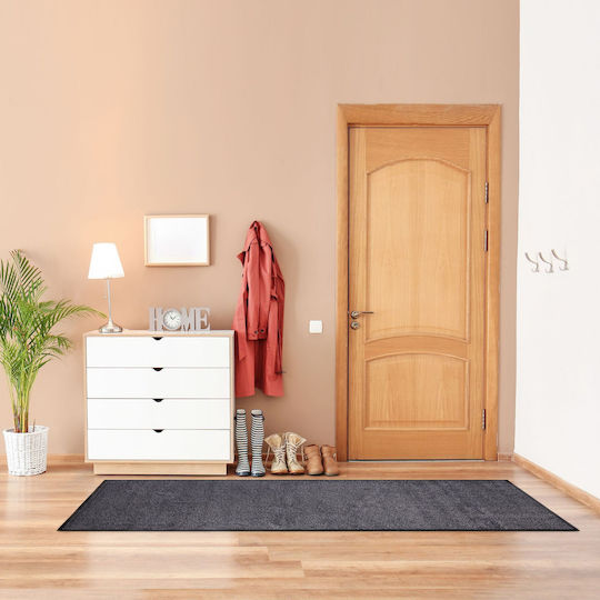 Relaxdays Πατάκι Εισόδου Αντιολισθητικό Μαύρο 60x40εκ.