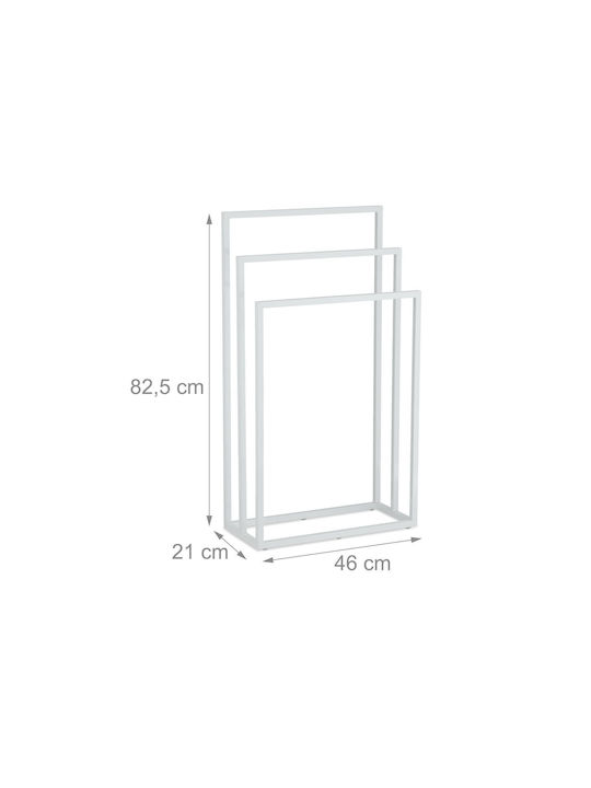 Relaxdays 82.5x46cm Inox Gri