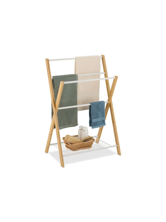 Relaxdays 87x60,5cm Braune Badezimmerhaken & -halter