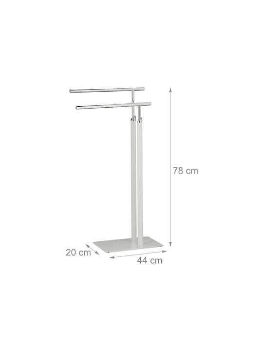 Relaxdays 78x44см Inox Сив