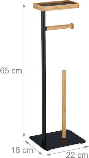 Relaxdays Black Metallic Paper Holder 4052025491147