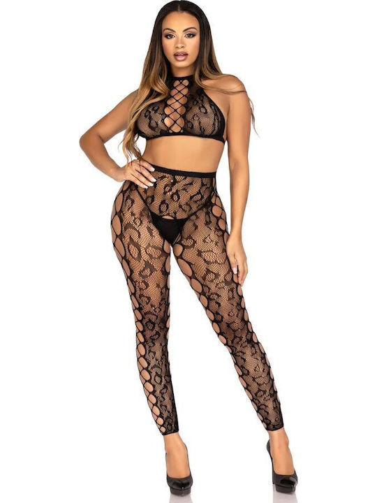Leg Avenue Top Sexy Καλσόν Μαύρο