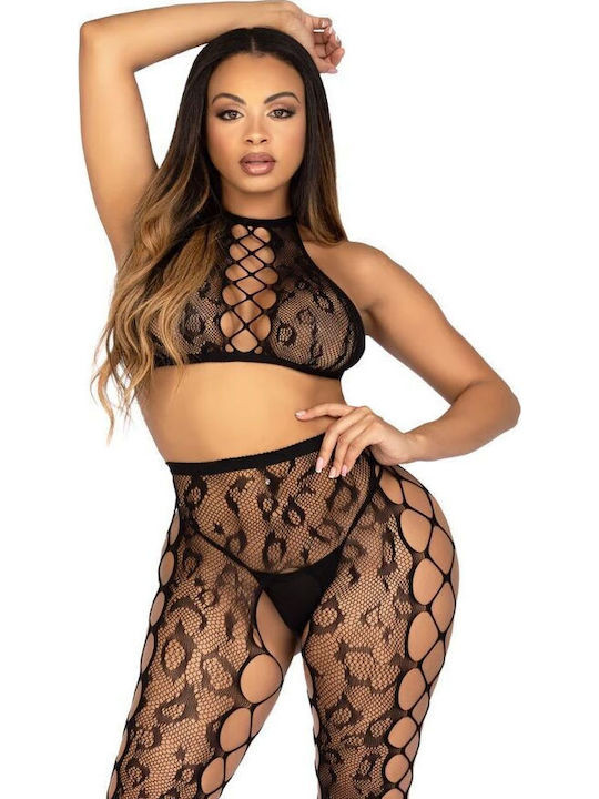 Leg Avenue Top Sexy Καλσόν Μαύρο