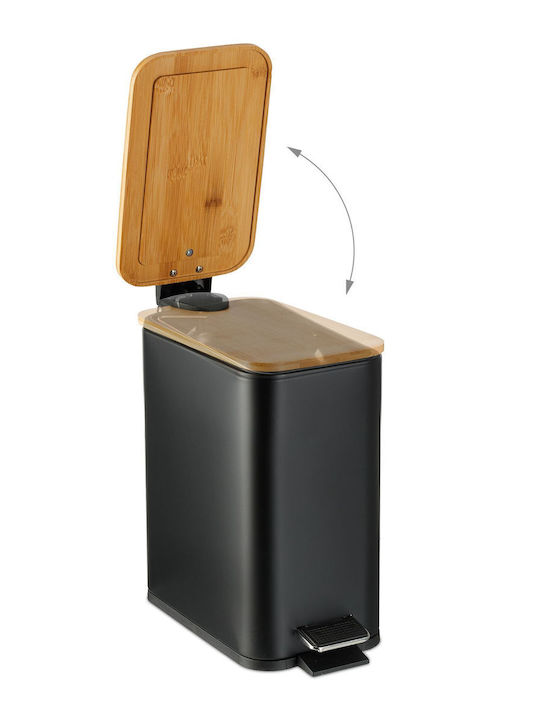 Relaxdays Coș De Baie Din Plastic 5l Negru