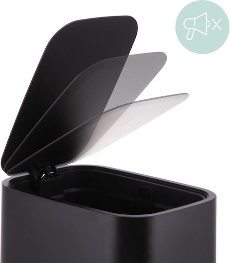 Relaxdays Kunststoff Badezimmer Behälter 7l Schwarz