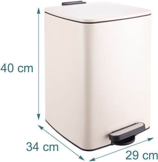 Relaxdays Coș De Baie Din Plastic 20l Bej