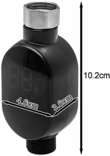 Digital Bath Thermometer Black