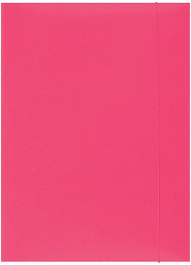 Office Products Laminated Cardboard Folder Elastic 300gsm Office Products Pink