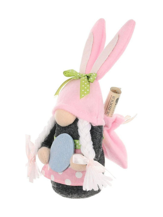 Saska Garden Weihnachtsfigur Aus Kunststoff Zwerge Rosa Höhe 20cm
