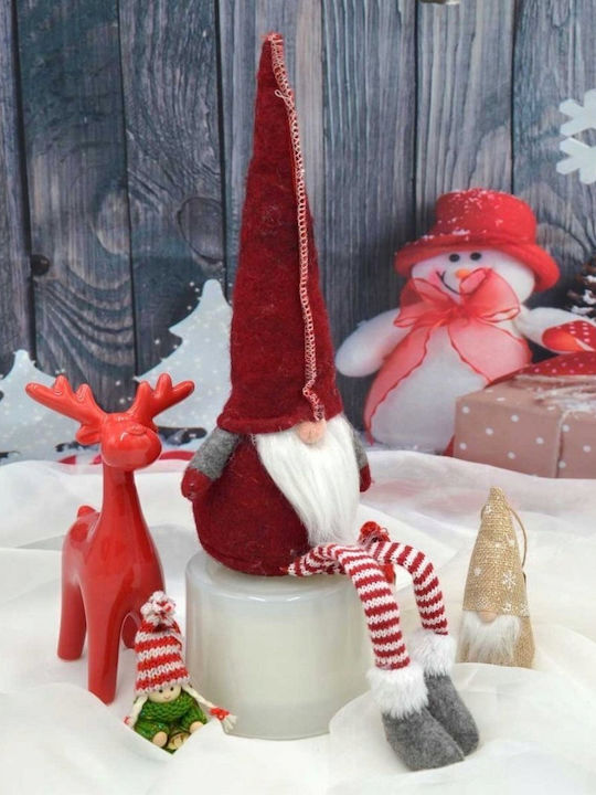 Saska Garden Weihnachtsfigur Aus Kunststoff Zwerg Rot