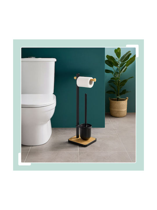 Relaxdays Relaxdays Badezimmerzubehör-Set Bambus Grau