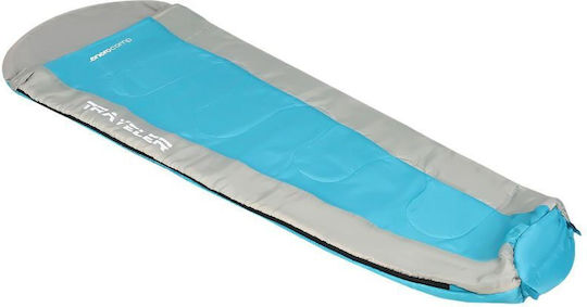 Enero Sleeping Bag Μονό Καλοκαιρινό Μπλε-γκρι