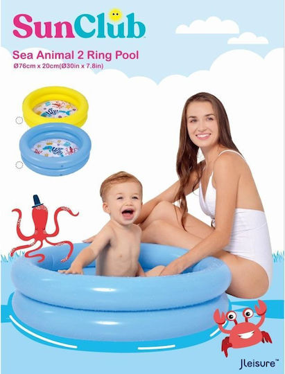 Jilong Piscină Rotundă Pentru Copii Din PVC 46l Gonflabilă Galbenă